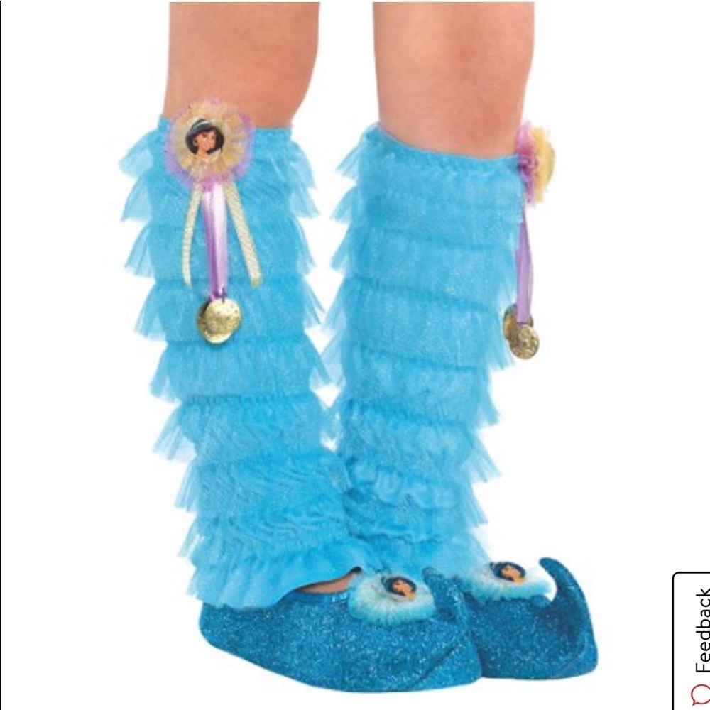 Disney Jasmine Leg Warmers Kids Custom Blue